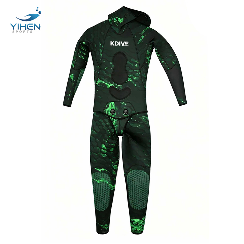 Green Camouflage Spearfishing Wetsuit