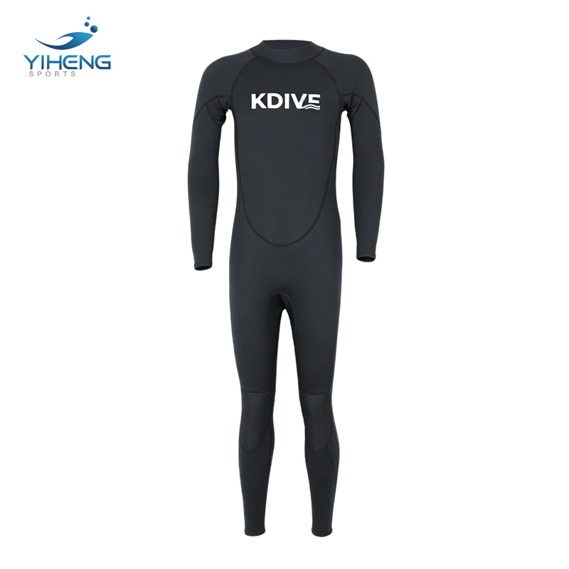 Men' s Black 2mm Full Wetsuit  – Super Stretch Neoprene for Surf Snorkel