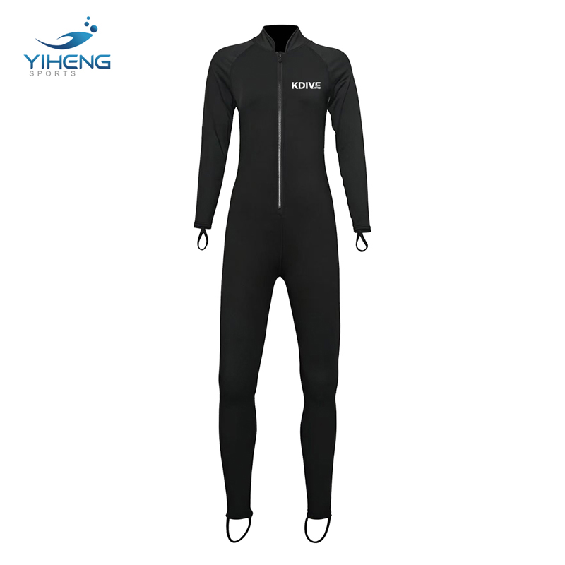 Women's Black Lycra One-Piece Quick-Dry Suit