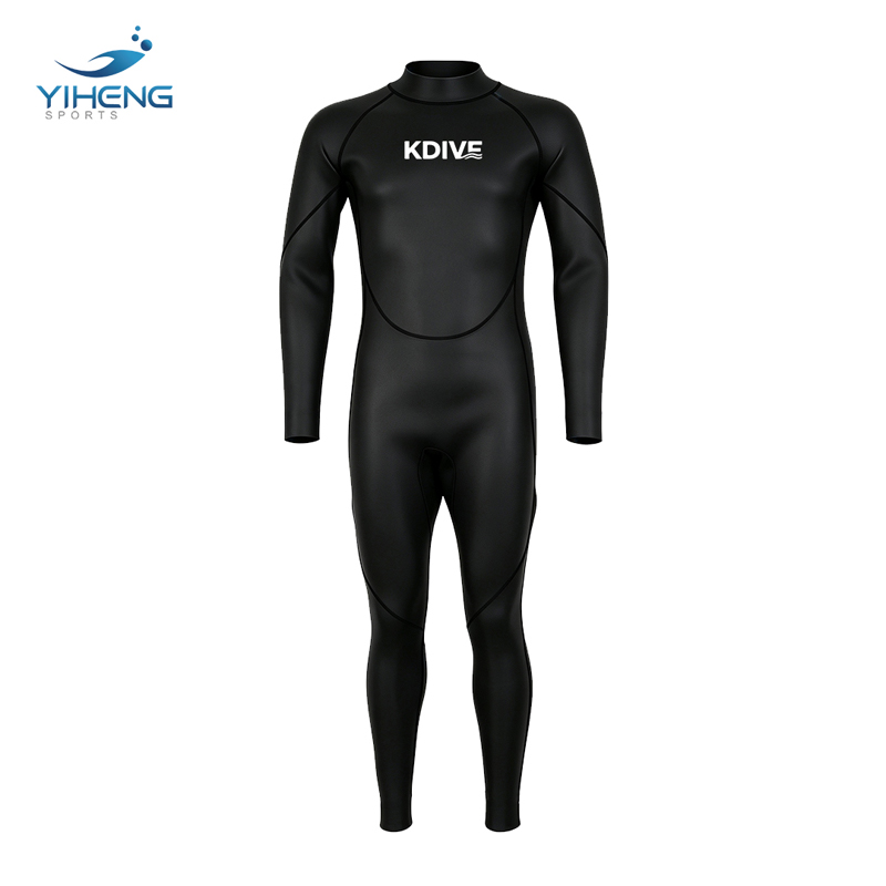 Men's 3mm Full Skin Back-Zip Triathlon Neoprene Wetsuit