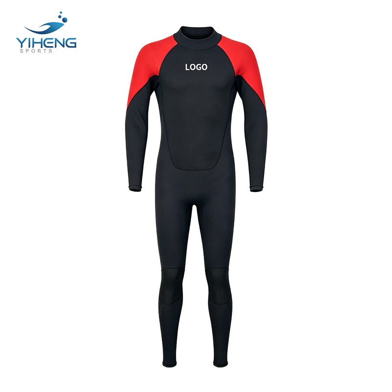 Men 7mm CR Neoprene Wetsuit Back Zipper Cold Water Scuba Diving Suit Winter